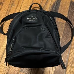 Kate Spade Black Nylon Backpack